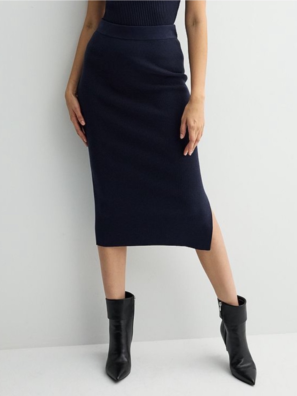 NWT Nine West sky captain ribbed column skirt size XXL